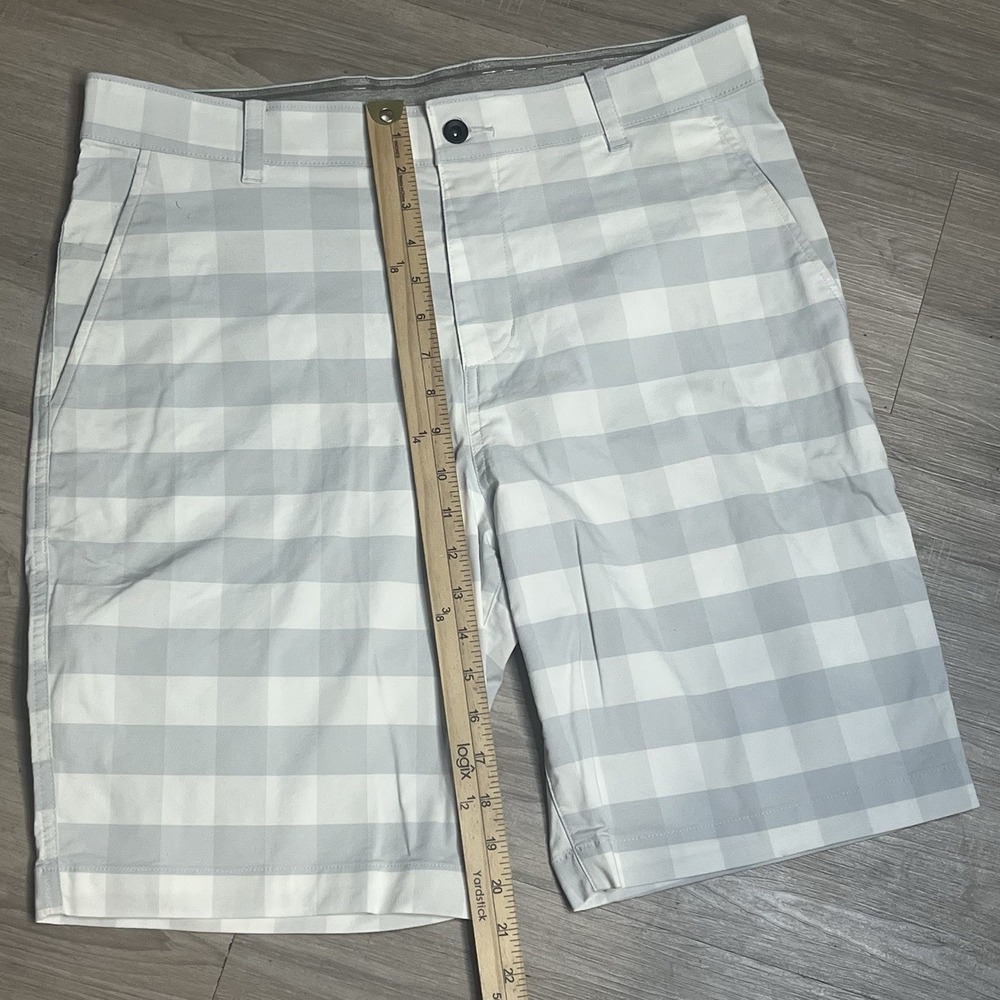 Nike UV Plaid Men's Golf shorts size 34 plaid chino DH1294-494 - Picture 8 of 12